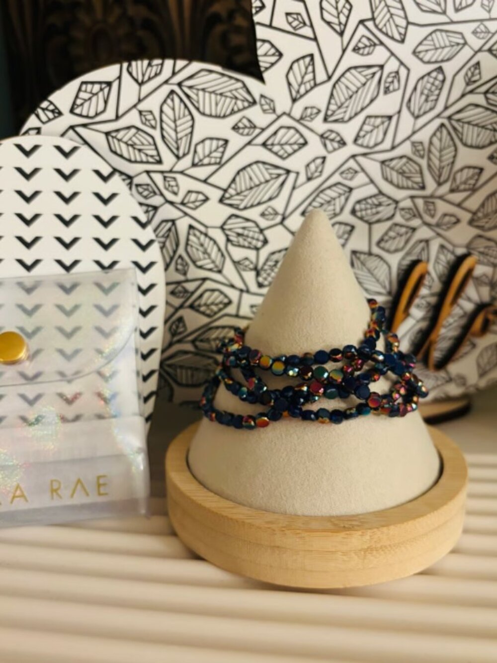 Bar by Alexa Rae Shimmer Bracelet- Navy Mystic
